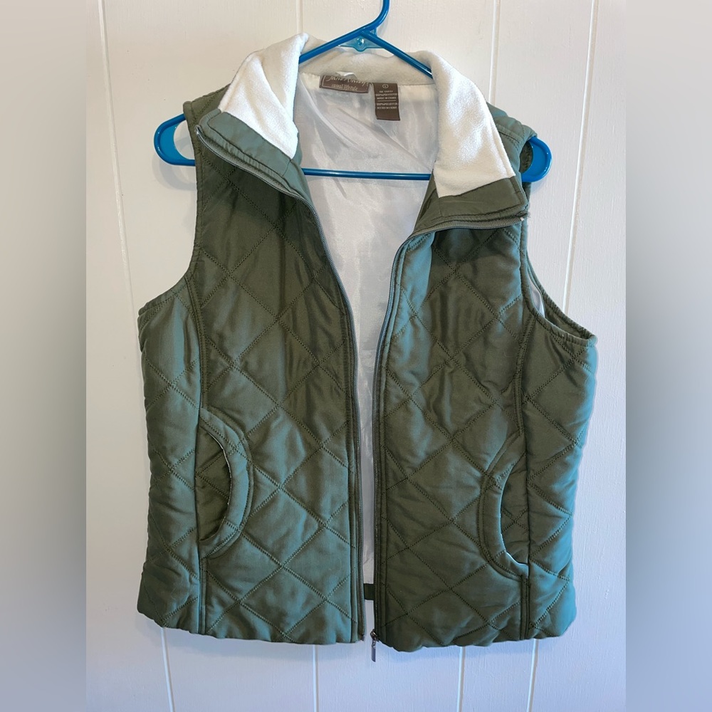 Olive Puffer Vest